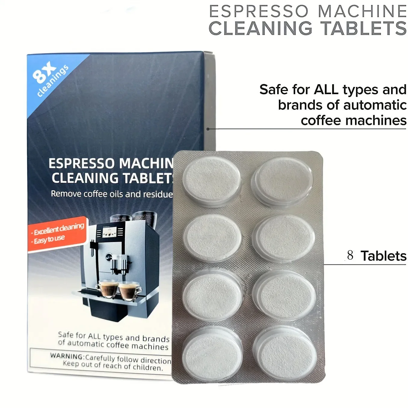 Backflush Tablet Cleaner - Tabletas de Limpieza para Máquinas de