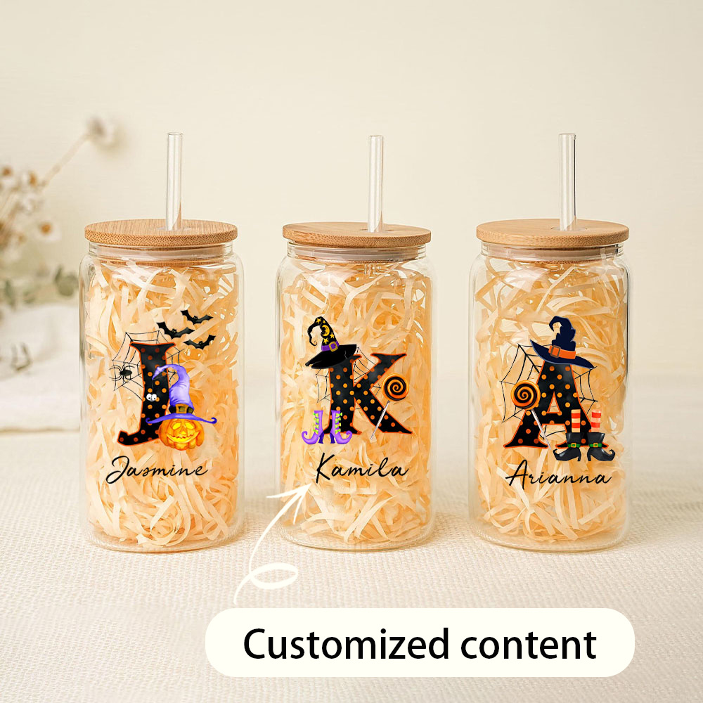 Coffee Equipment Names - Vaso de Vidrio Personalizado con Nombre