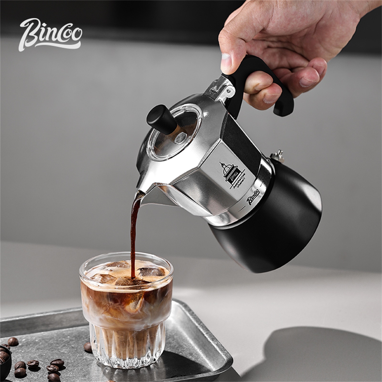 Quality Coffee Equipment - BINCOO Olla Moka de doble válvula,