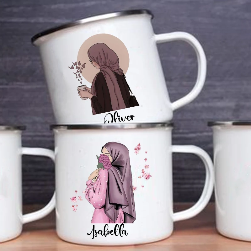 Coffee Equipment Names - Taza personalizada con estampado de chica