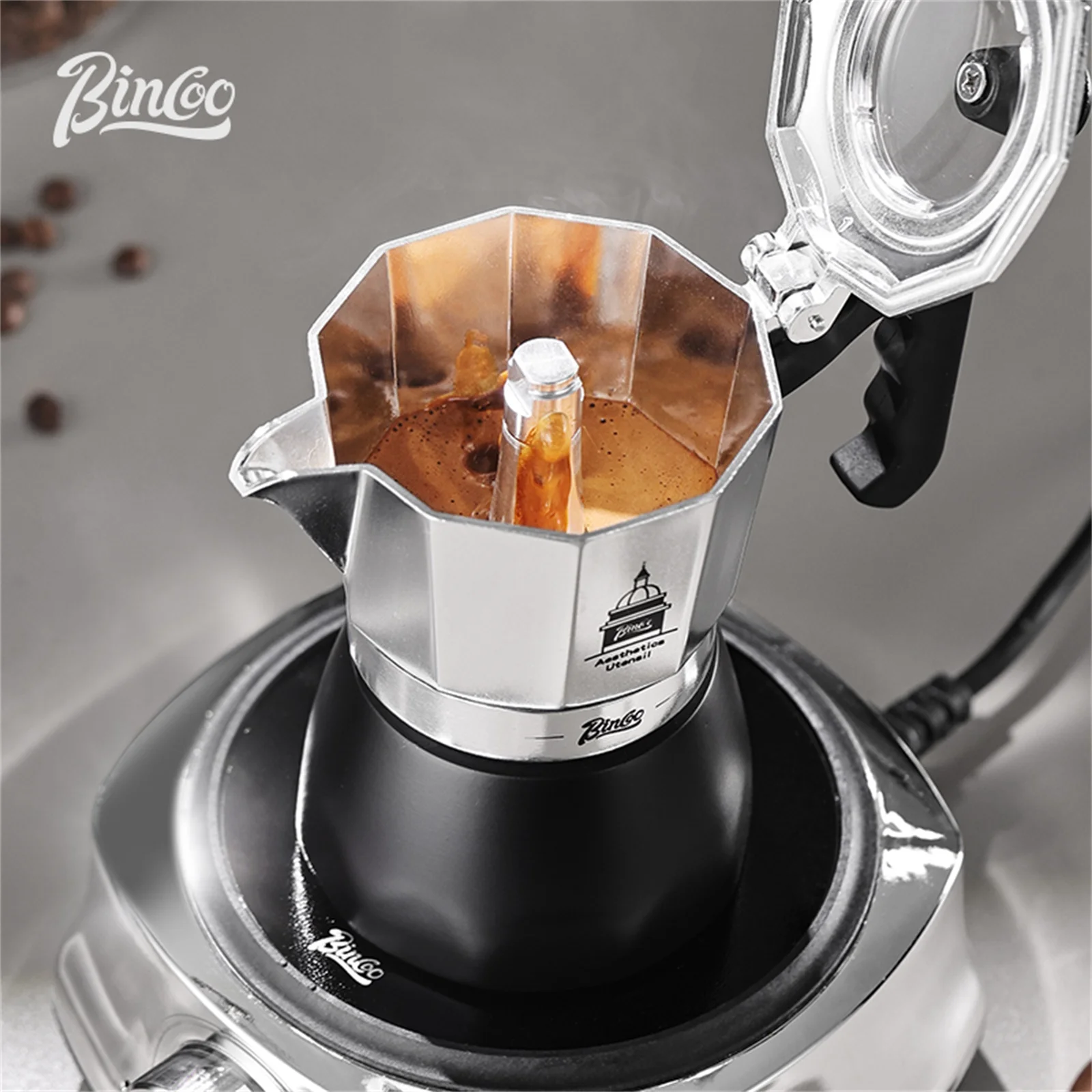 BINCOO Olla Moka de doble válv - Quality Coffee Equipment reseña y precio