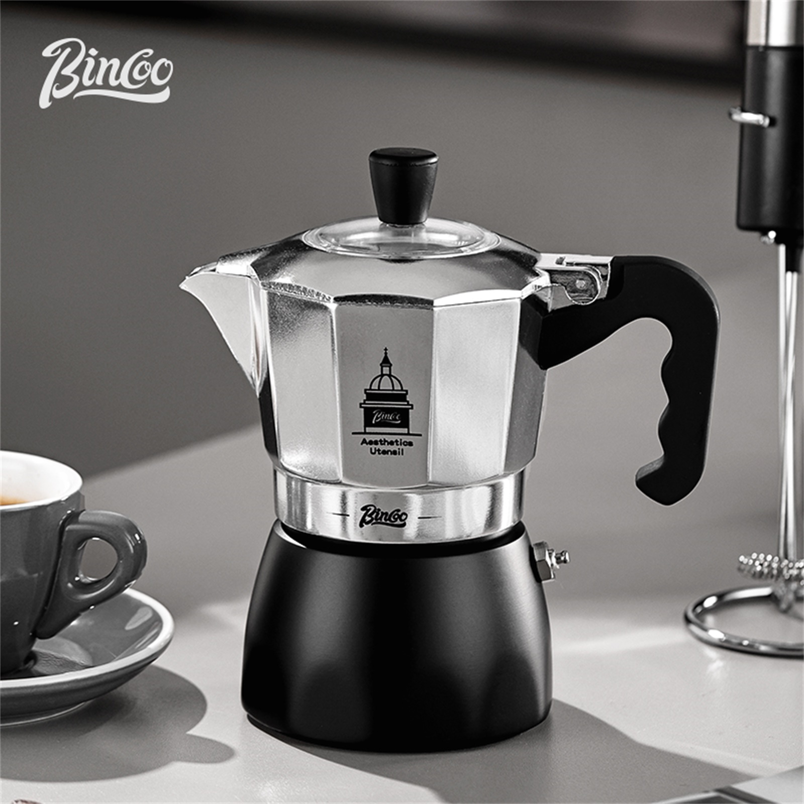 BINCOO Olla Moka de doble válv - Quality Coffee Equipment reseña y precio