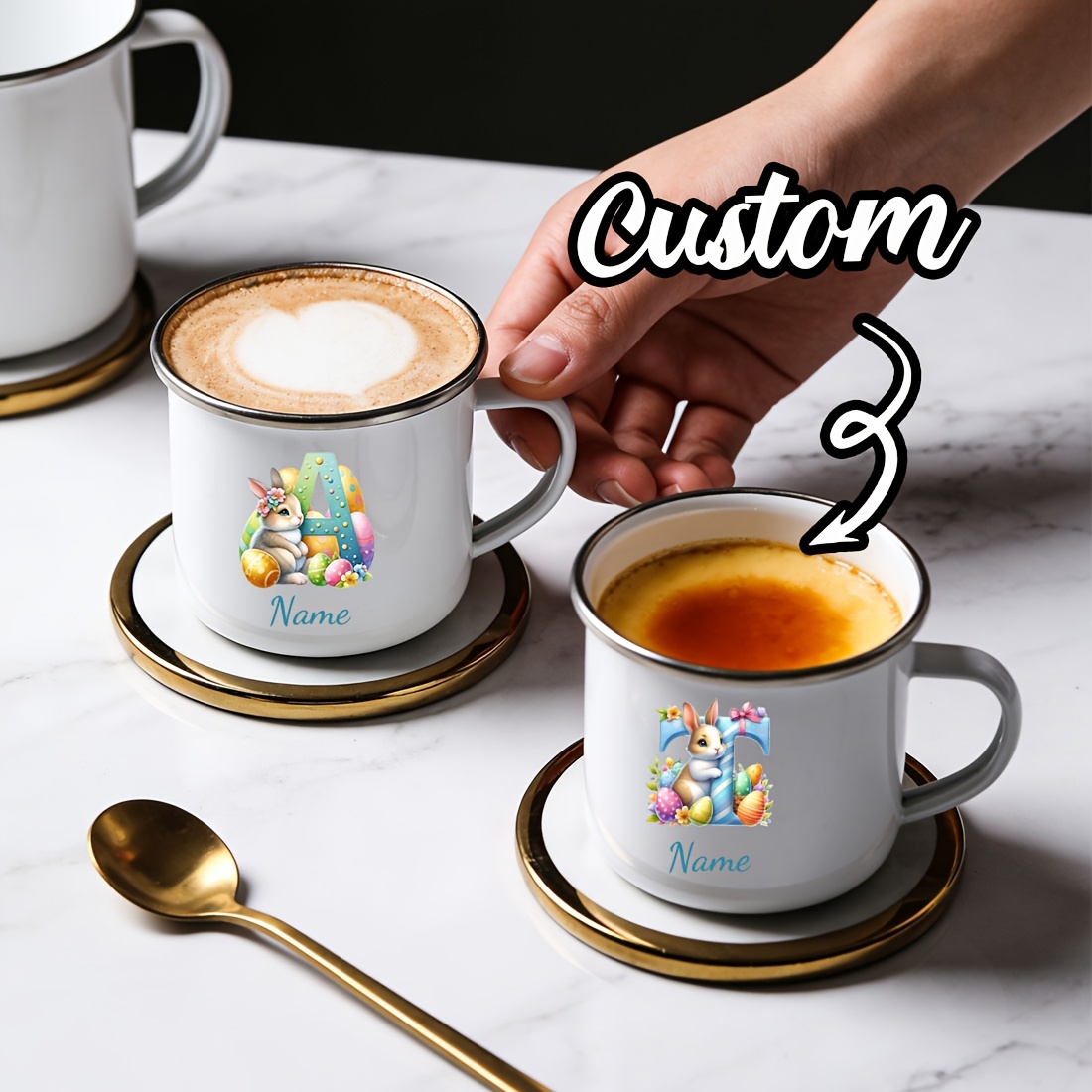 Taza Personalizada con Inicial - Coffee Equipment Names reseña y precio