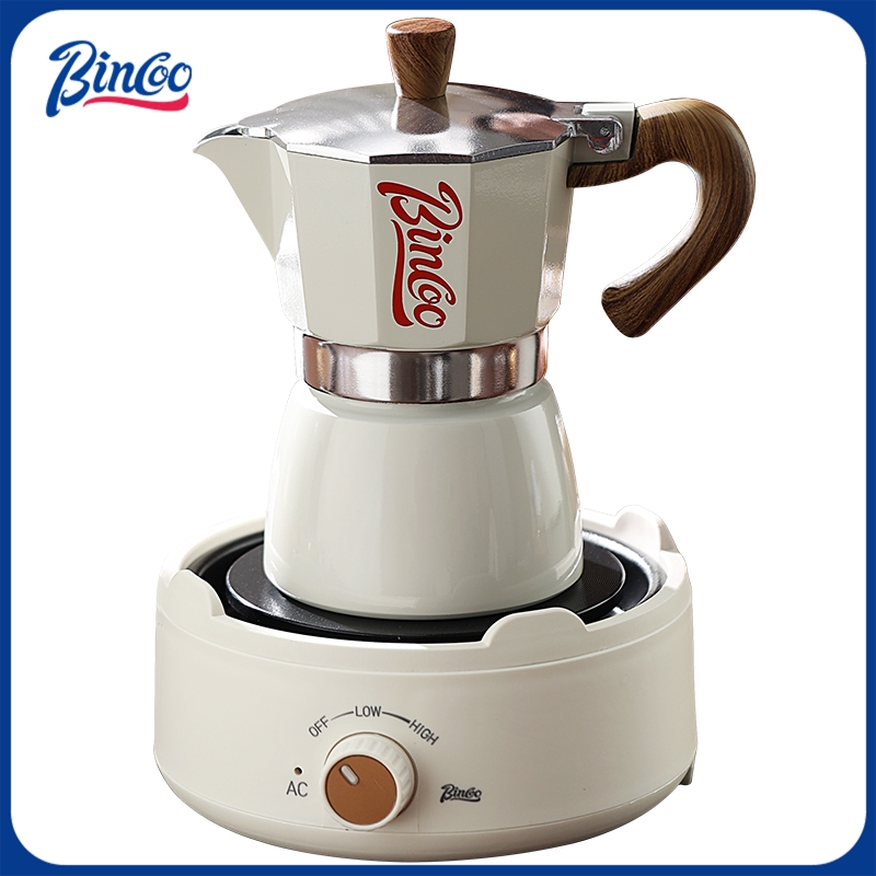 Bincoo Moka Pot y Estufa Eléct - Quality Coffee Equipment reseña y precio